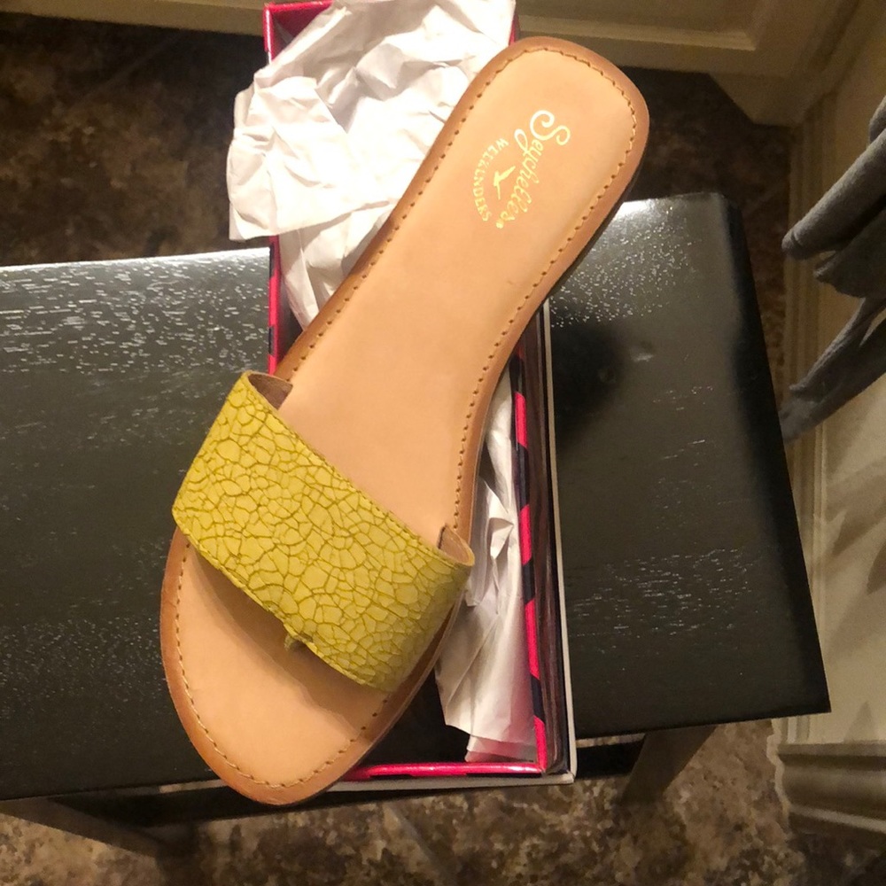 Seychelles yellow sandals